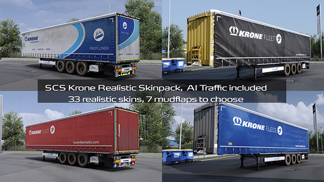 SCS Krone Realistic Skinpack