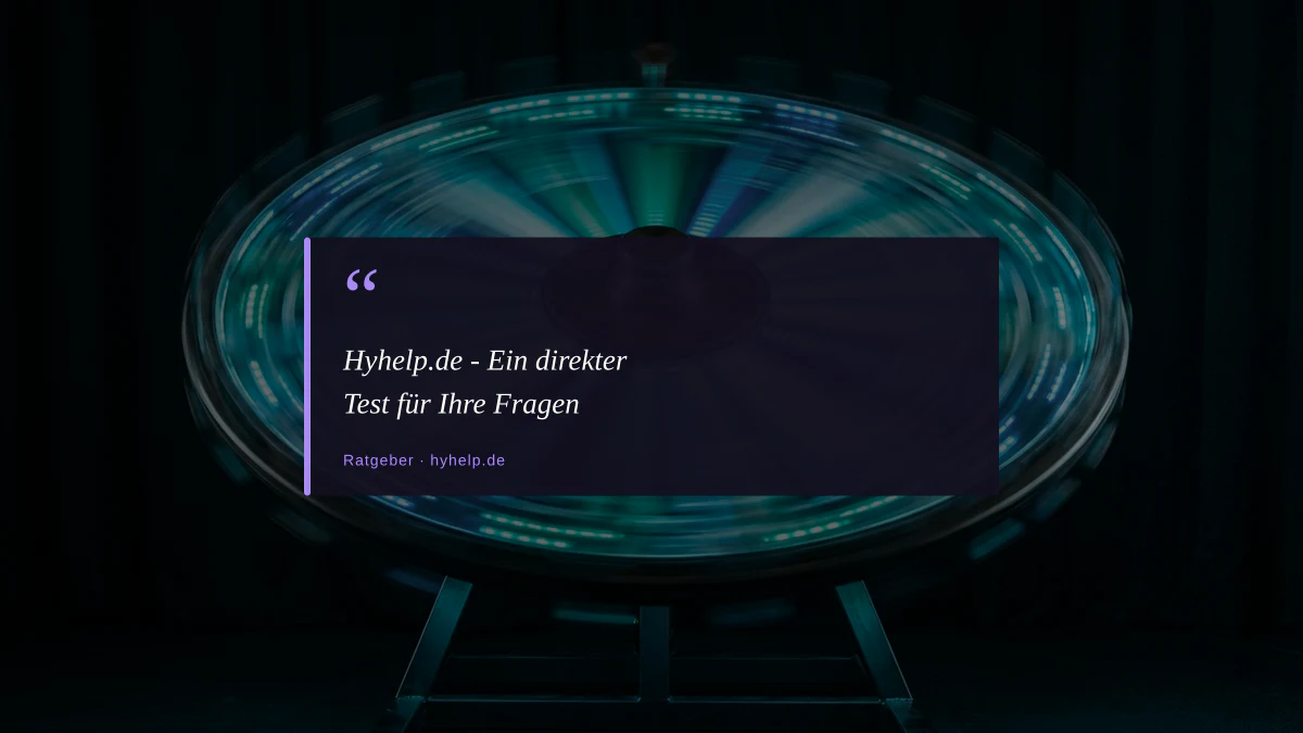 Hyhelp.de - Ein direkter Test für Ihre Fragen