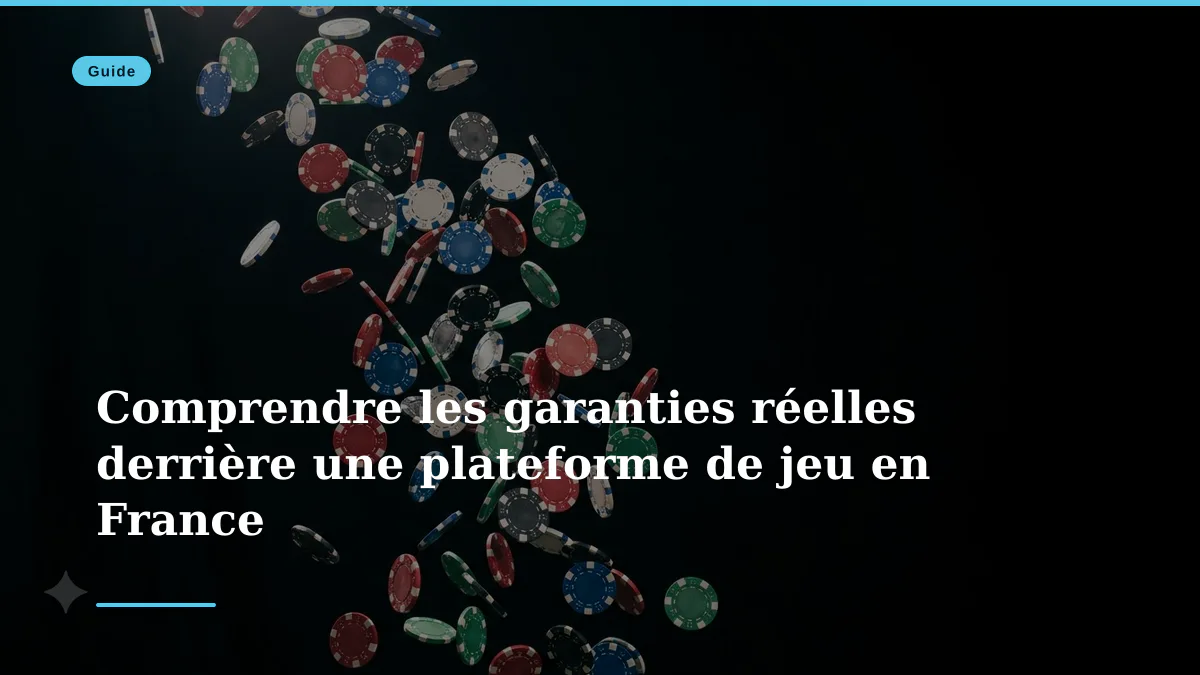Comprendre les garanties réelles derrière une plateforme de jeu en France