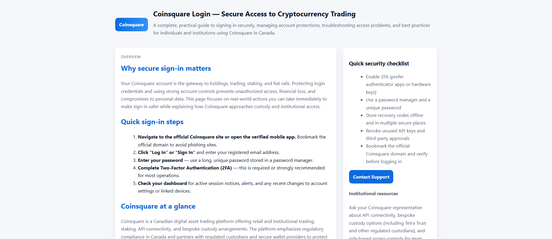Stored capture of coins-quare-login-ledger.pages.dev