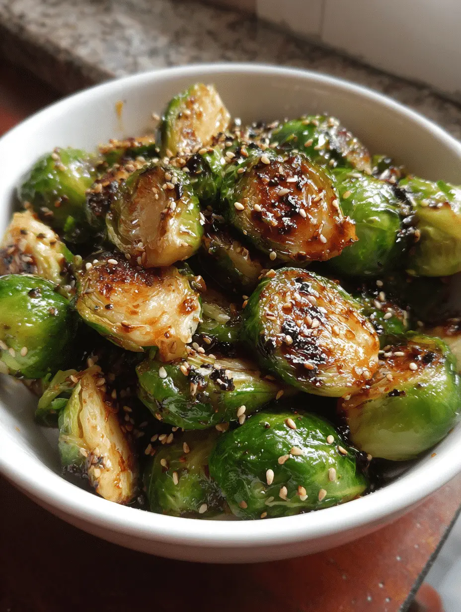 Why You'll Love This Garlic Sesame Roasted Brussels Sprouts