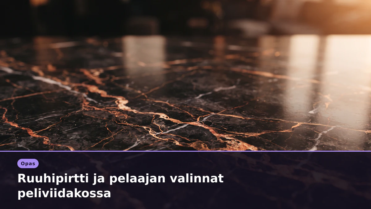 Ruuhipirtti ja pelaajan valinnat peliviidakossa