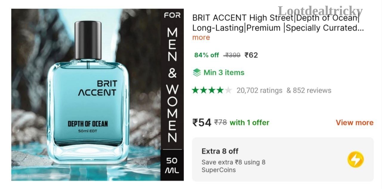 Brit Accent Flipkart – Just ₹62 | Huge Savings Offer
