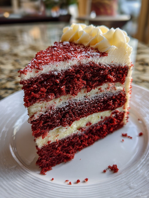 Say hello to your new favorite dessert! This Red Velvet Cake has everything—moist texture, smooth frosting, and that signature vibrant color.
#RedVelvetDelight #DessertPerfection #BakingBliss #ClassicCakeRecipe #HomemadeLove #SweetTreats #BakingPassion #FamilyBakes #DeliciousDessert #VelvetBakes