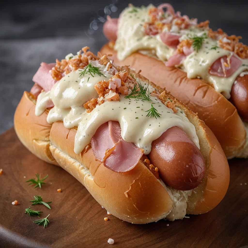 Cordon Bleu Style Hot Dogs
