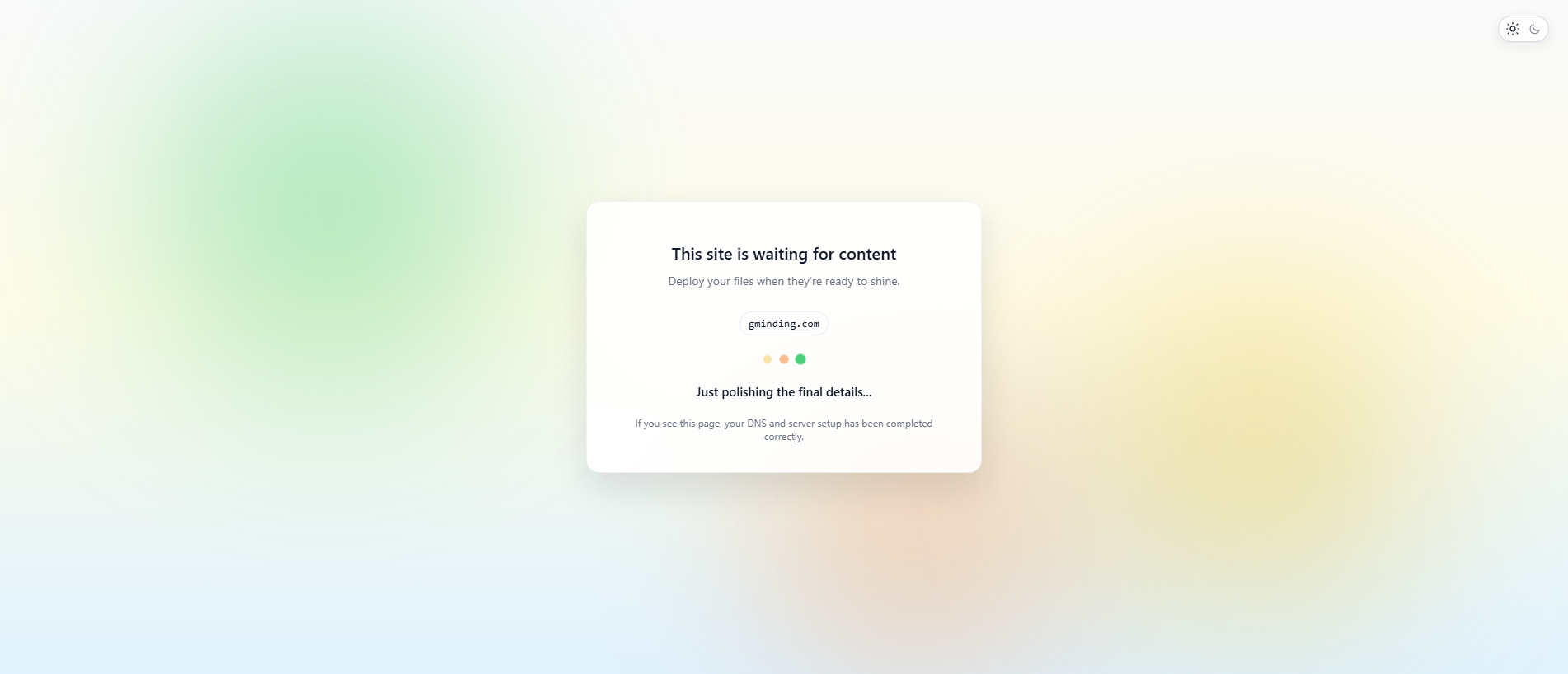 Screenshot of gminding.com