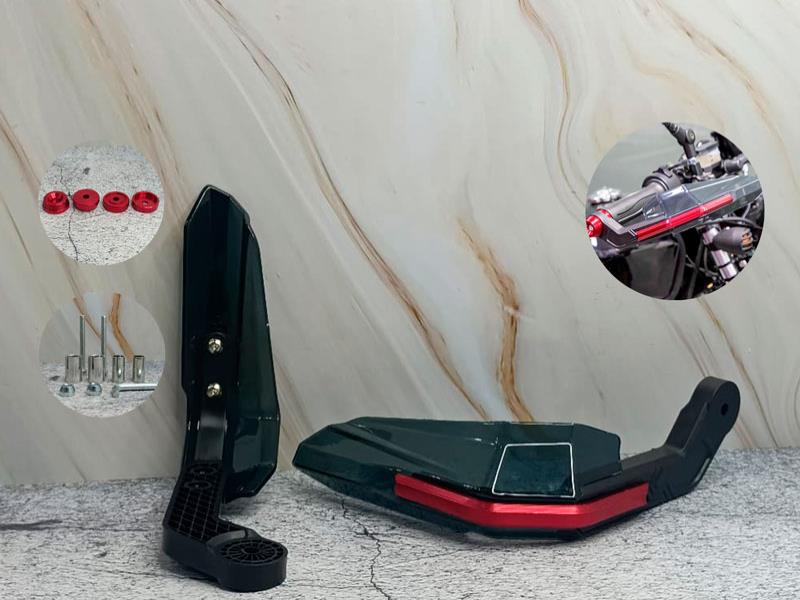 PAR CUBRE LEVAS ROJO UNIVERSAL P/MOTO 12768R