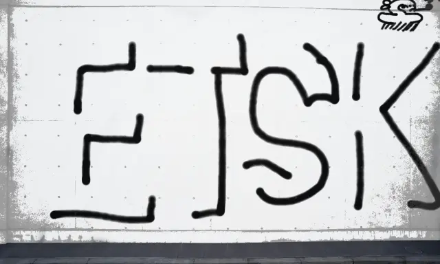 Graffiti artwork by ETSK