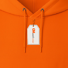 Classic overhead no-front-zip pullover detail