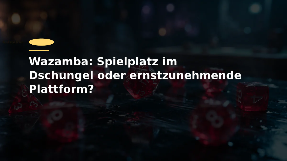 Wazamba: Spielplatz im Dschungel oder ernstzunehmende Plattform?