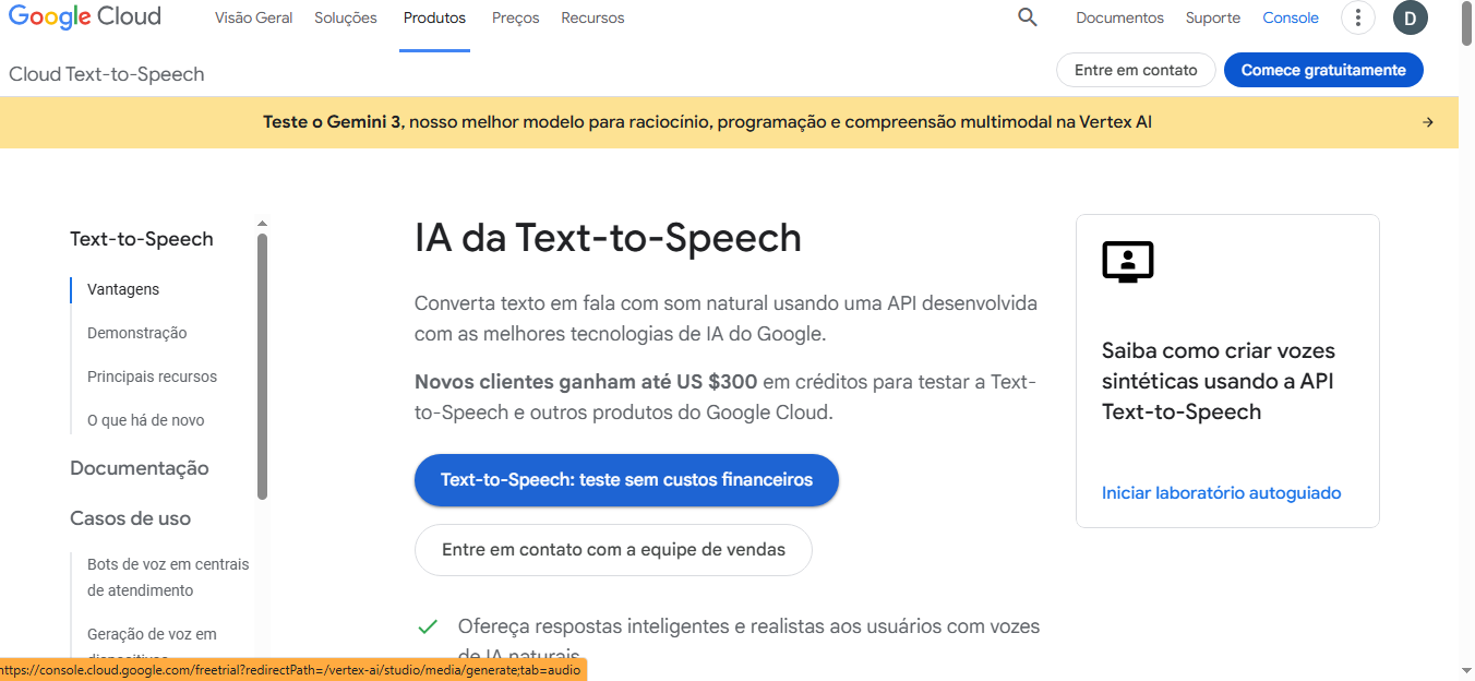 Google Cloud Text-to-Speech