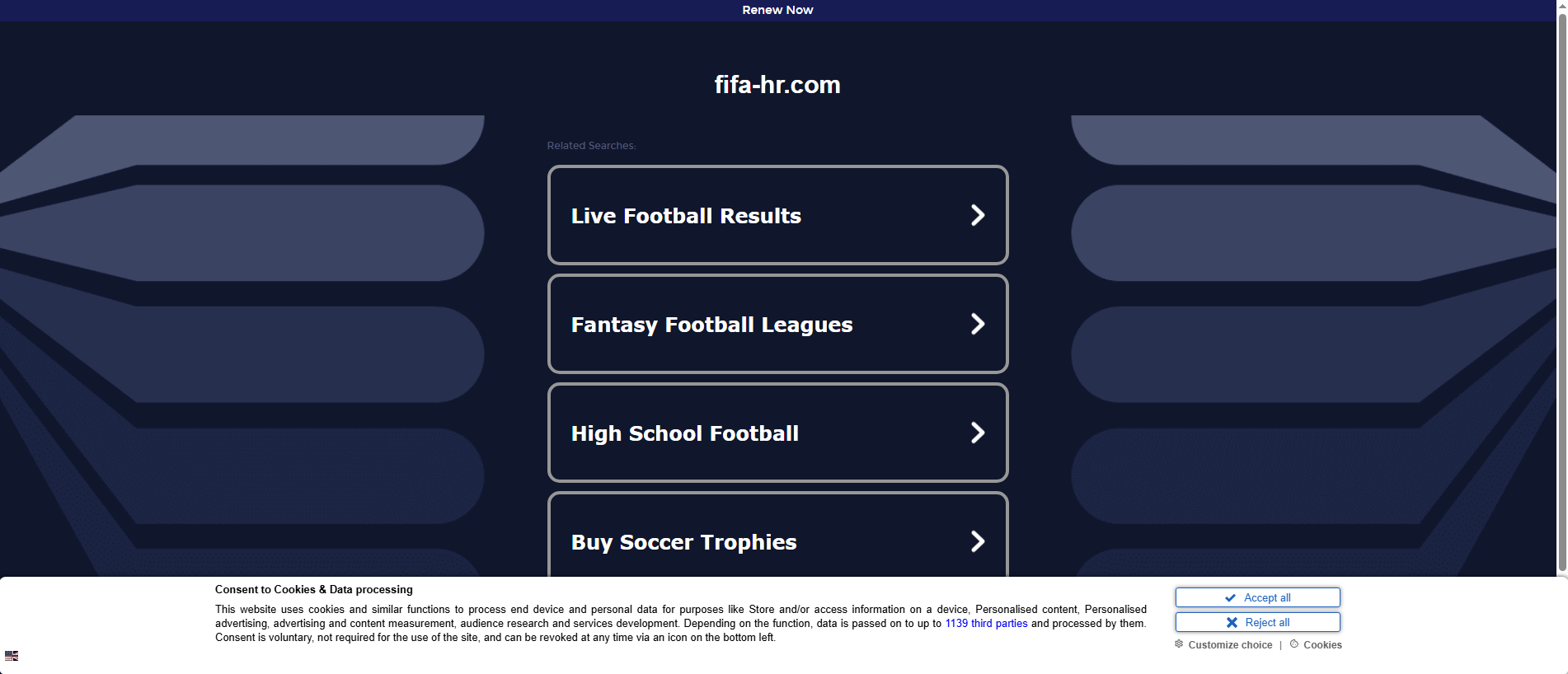 Screenshot of fifa-hr.com