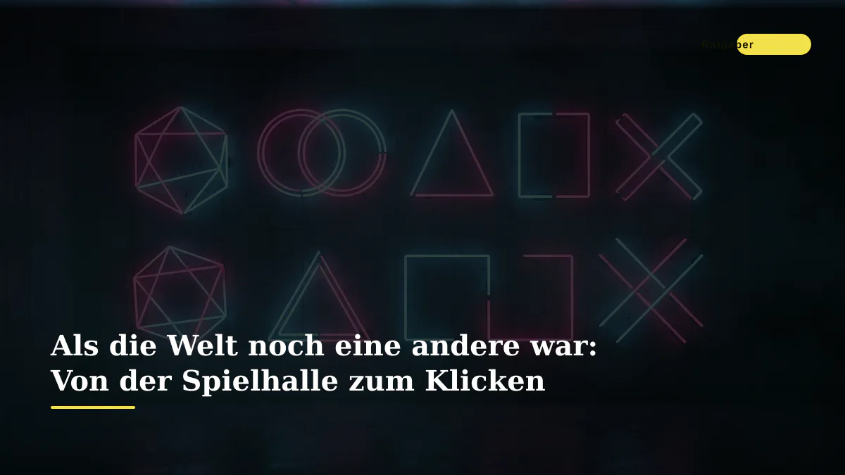 Als die Welt noch eine andere war: Von der Spielhalle zum Klicken