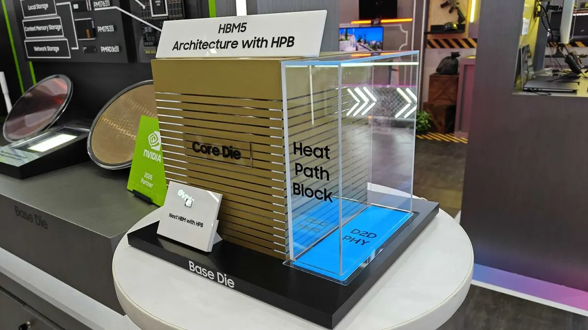Samsung Unveils First HBM5 Prototype with Heat Path Block Cooling at Computex