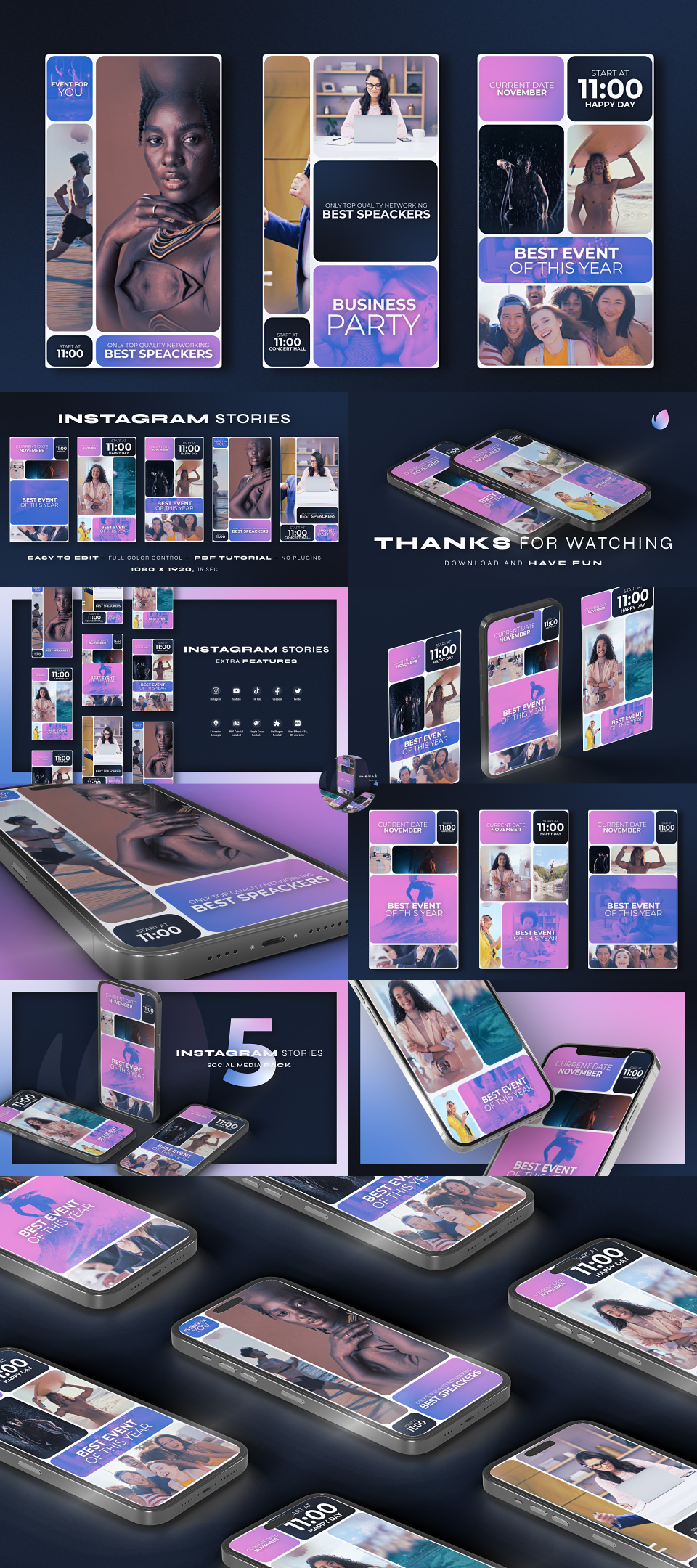 Multiscreen Instagram Reel