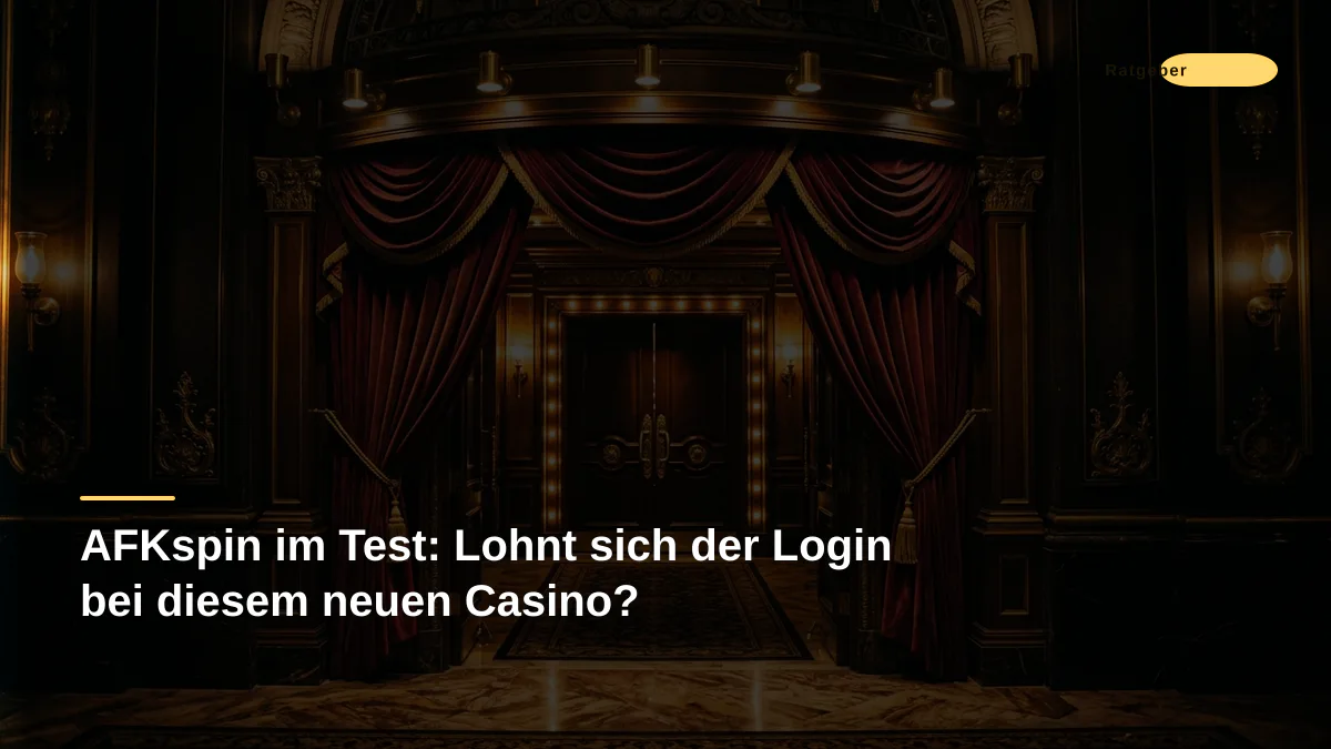 AFKspin im Test: Lohnt sich der Login bei diesem neuen Casino?