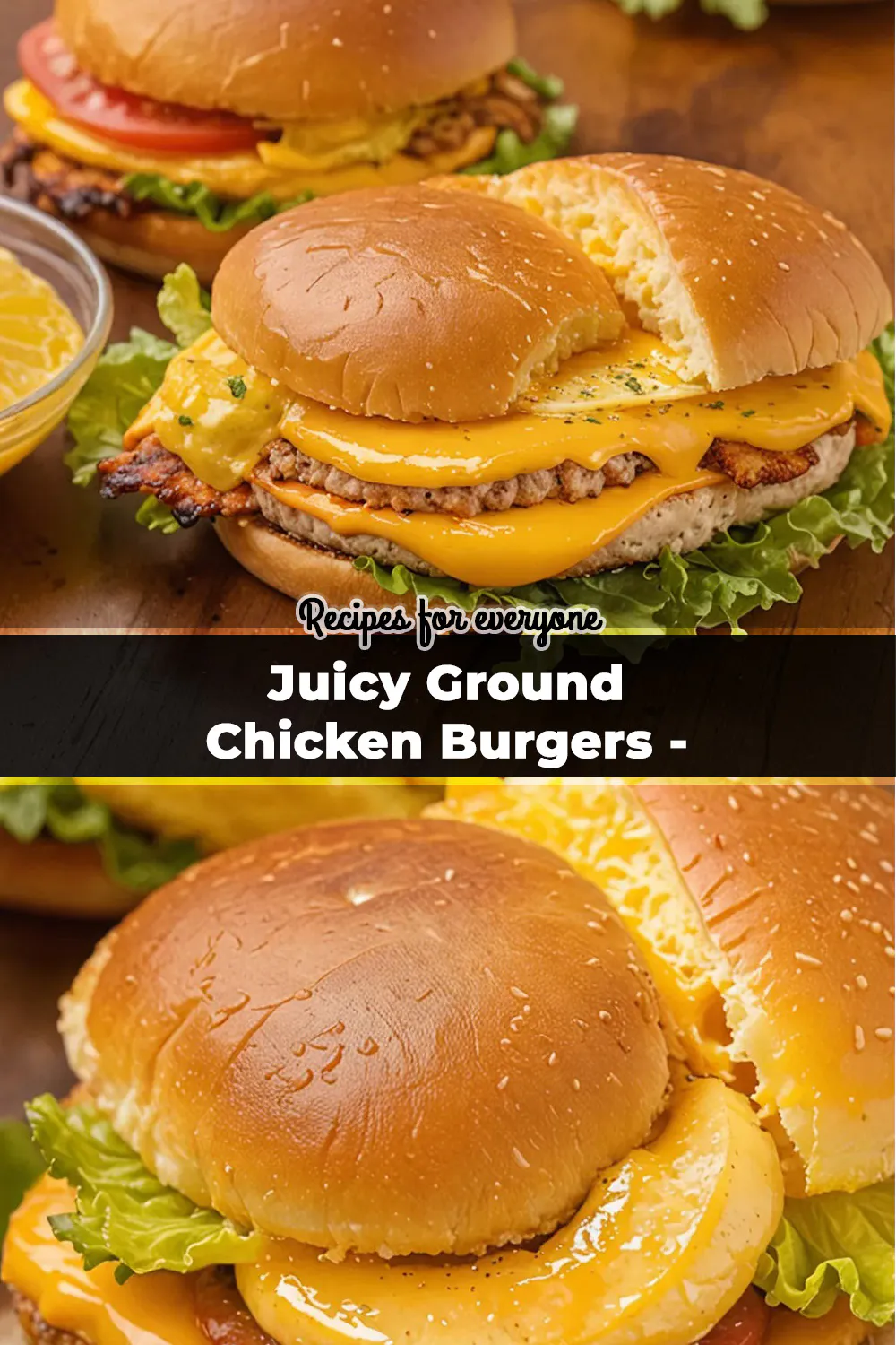 Juicy Ground Chicken Burgers - Easy Homemade Recipe