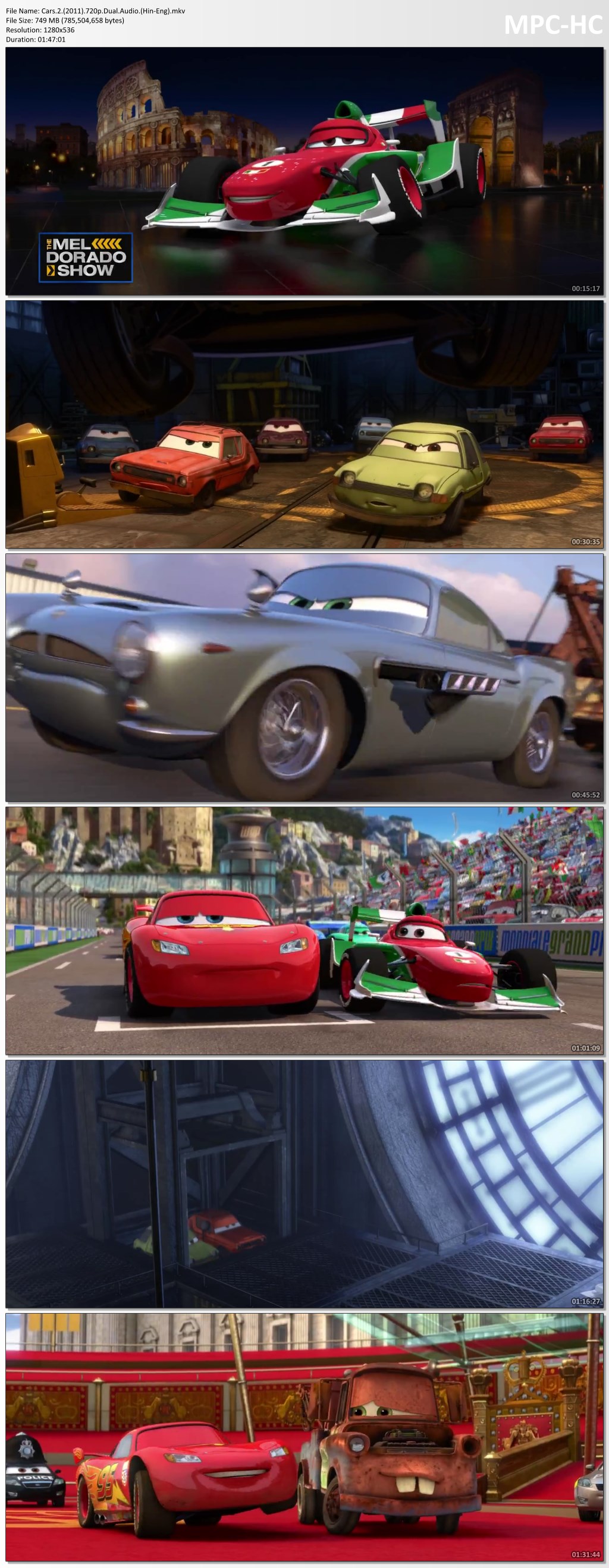 Cars 2 Dual Audio (Hindi-English)