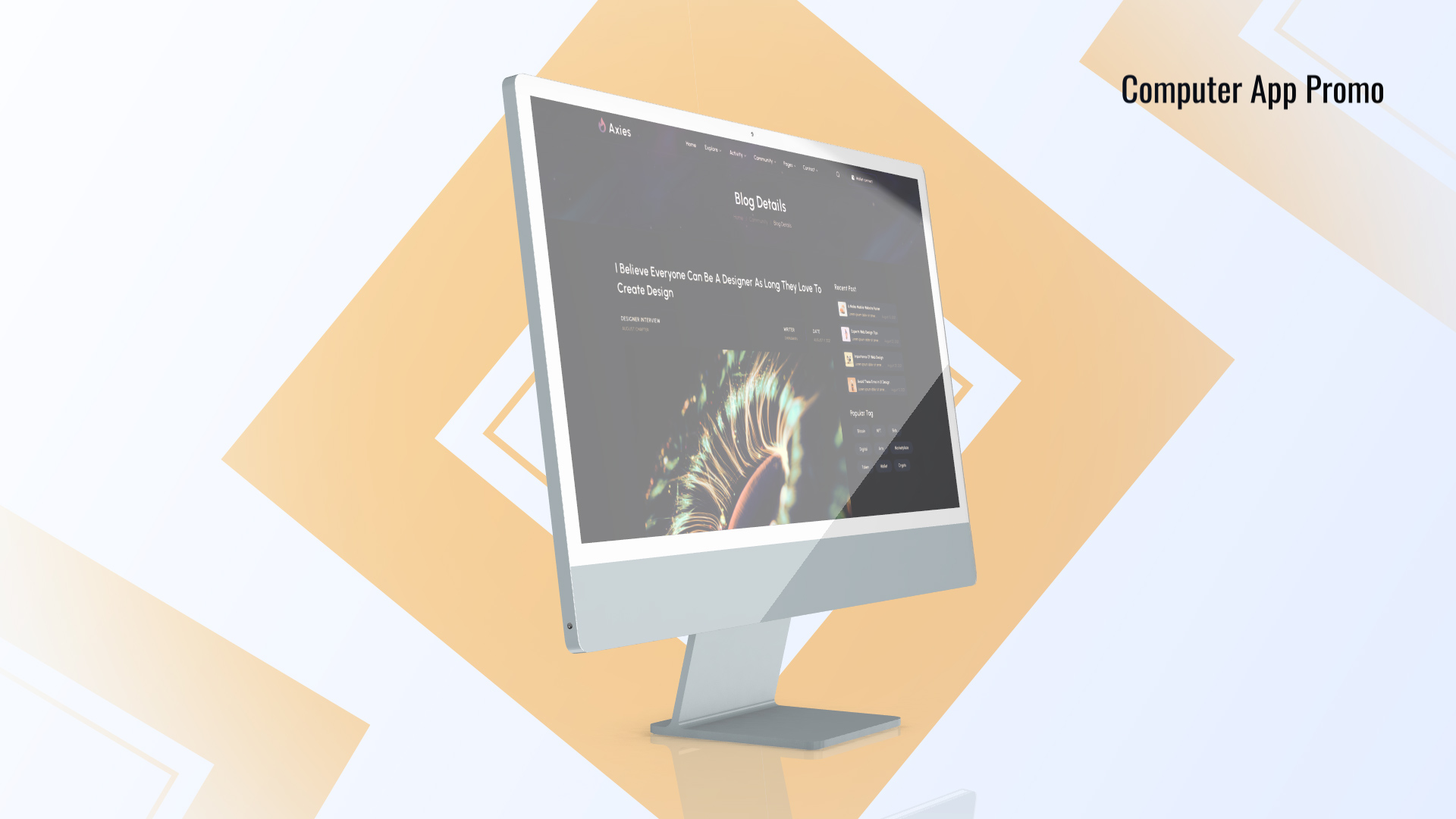 Website Desktop Mockup