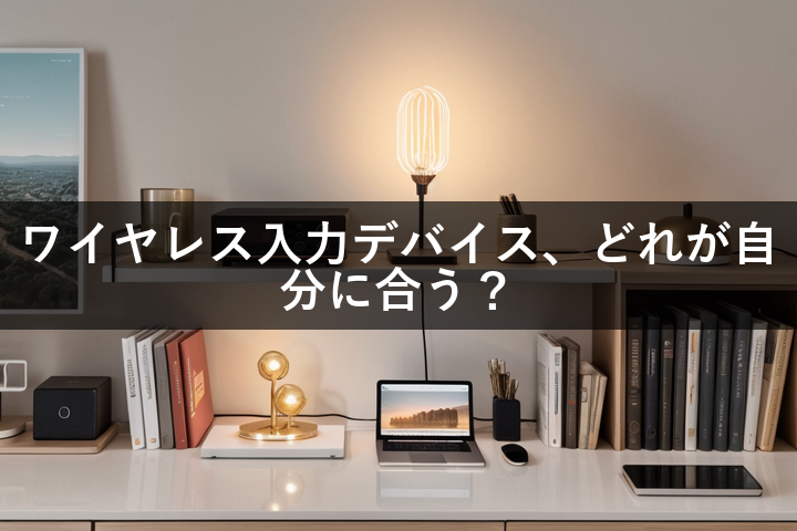 ワイヤレス入力デバイス、どれが自分に合う？