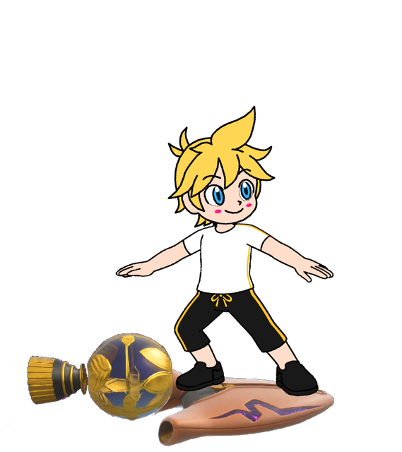 Kagamine Len on Rocket Star SMB
