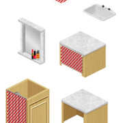 Red Pine Bathroom