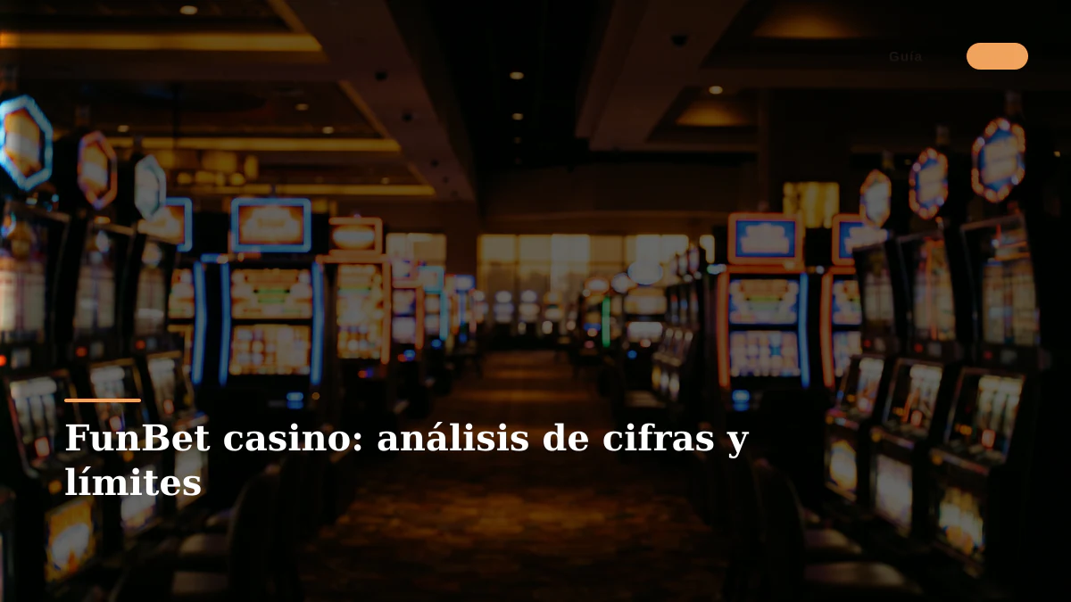 FunBet casino: análisis de cifras y límites