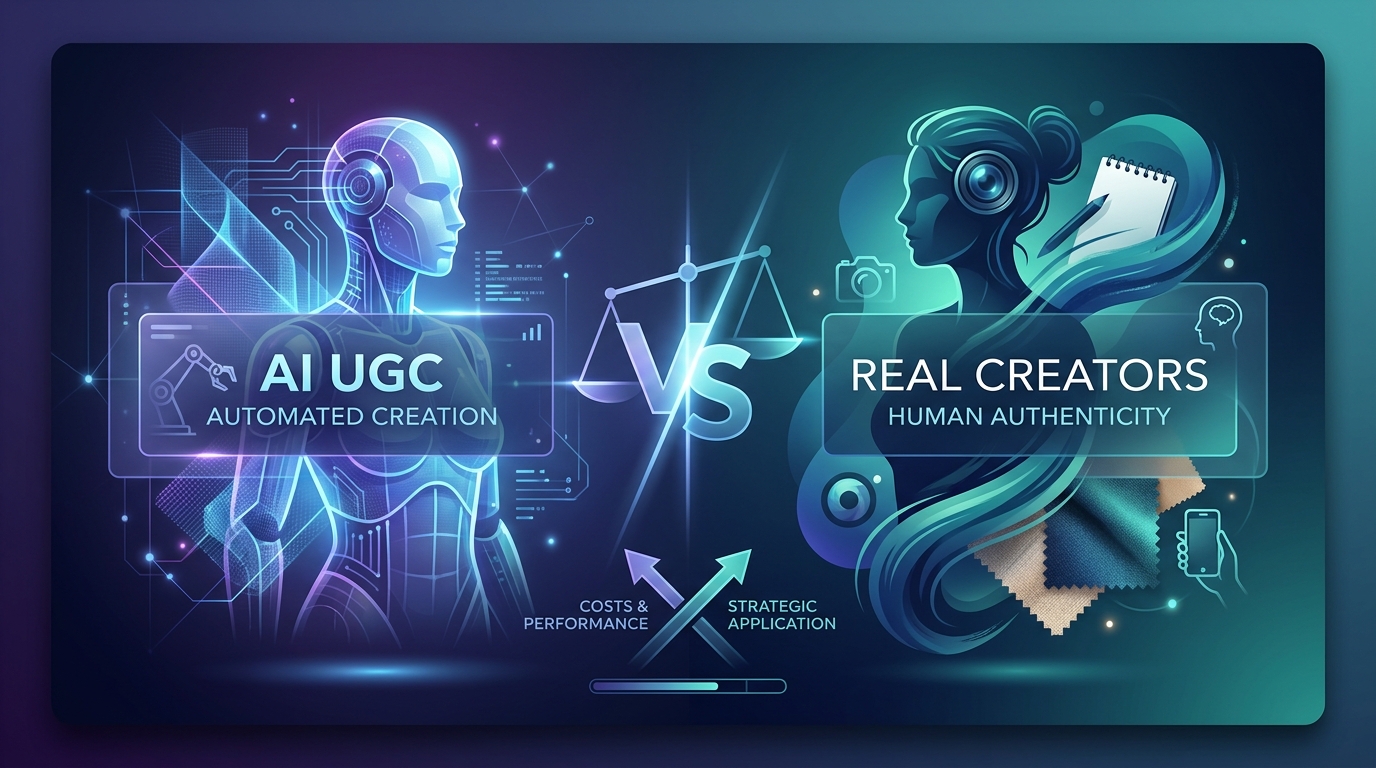 AI UGC vs Real Creators for Fashion: Costs, Performance & When to Use Each