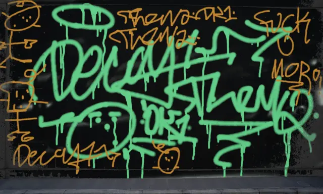 Graffiti artwork by DECAY