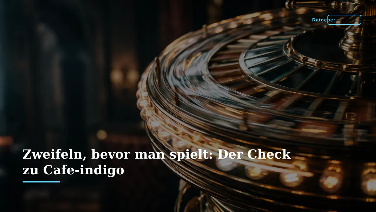 Zweifeln, bevor man spielt: Der Check zu Cafe-indigo