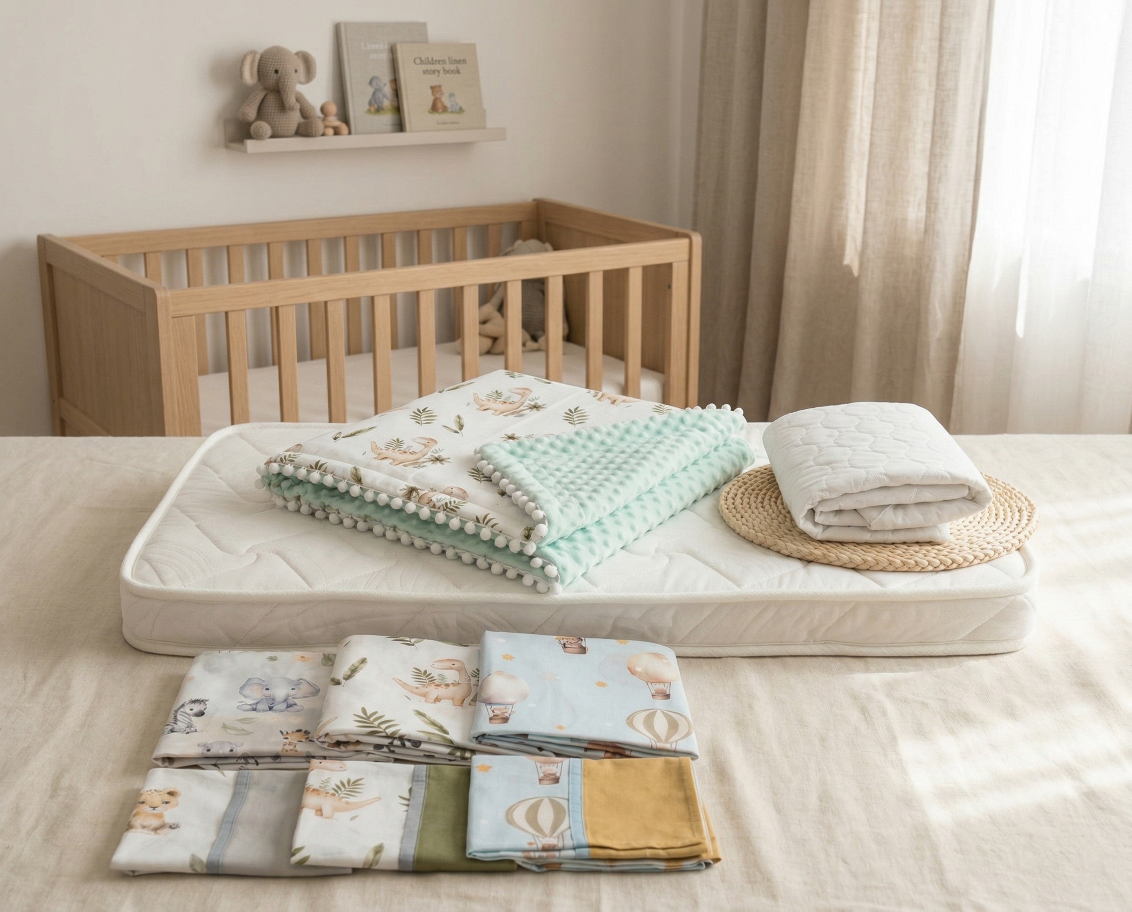Kit Plus para Bebé: Colchón, Sábanas, Cobija y Almohada
