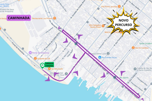 Percurso Caminhada 3K