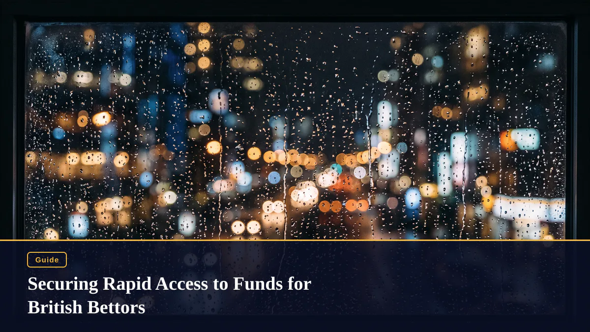 Securing Rapid Access to Funds for British Bettors