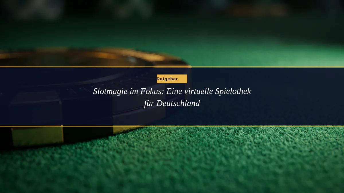 Slotmagie im Fokus: Eine virtuelle Spielothek für Deutschland