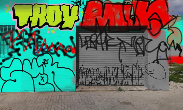 Graffiti artwork by TROY