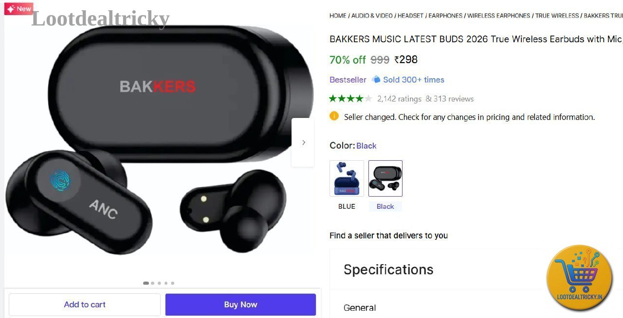  true Wireless Earbuds – Just ₹298 | Loot Ka Maal