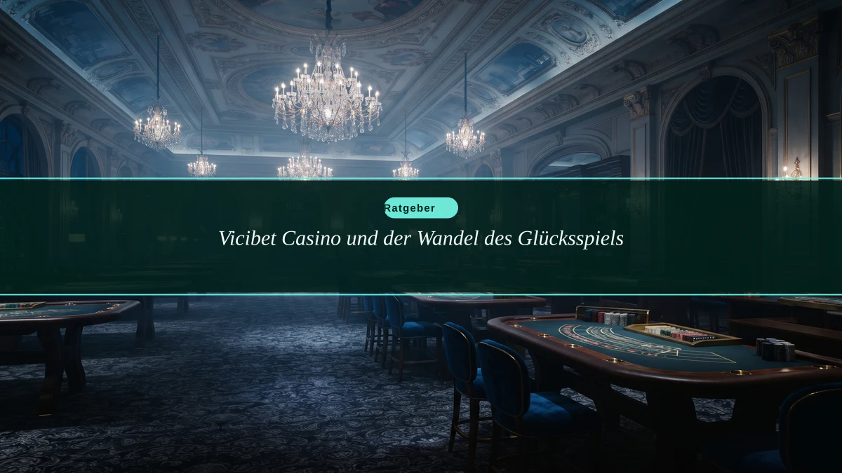 Vicibet Casino und der Wandel des Glücksspiels