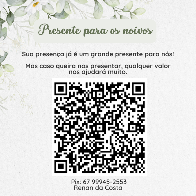 Presente para os noivos
