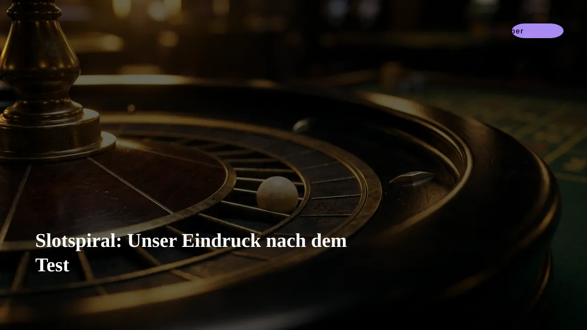 Slotspiral: Unser Eindruck nach dem Test