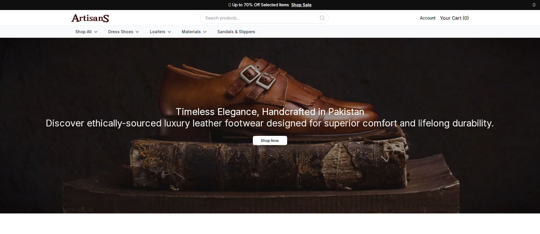 Stored capture of artisansstyle.shop