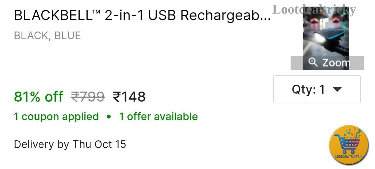 Rechargeable Bicycle Light | Loot Lo Rechargeable Bicycle Light | Loot Lo