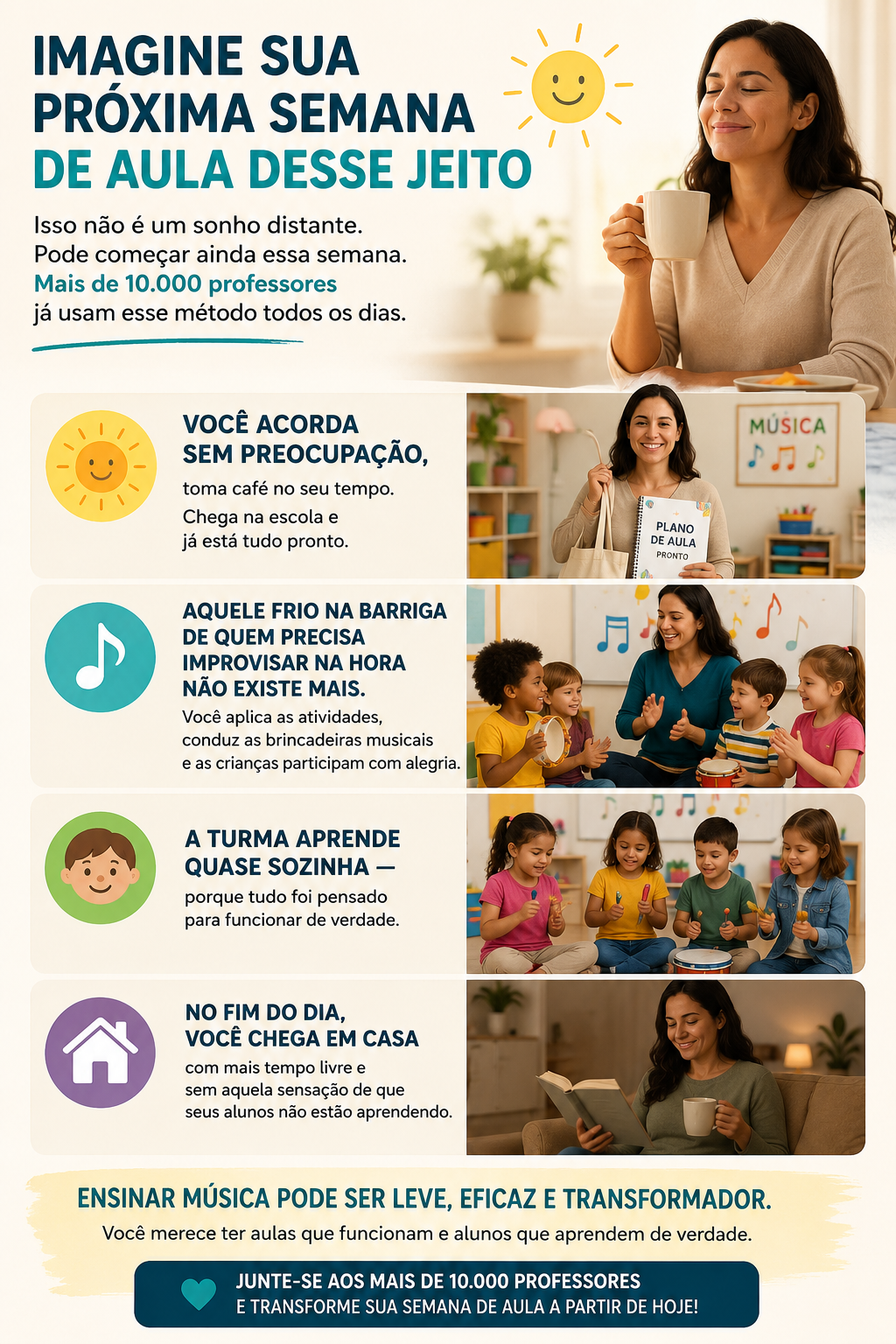 Imagine sua próxima semana de aula