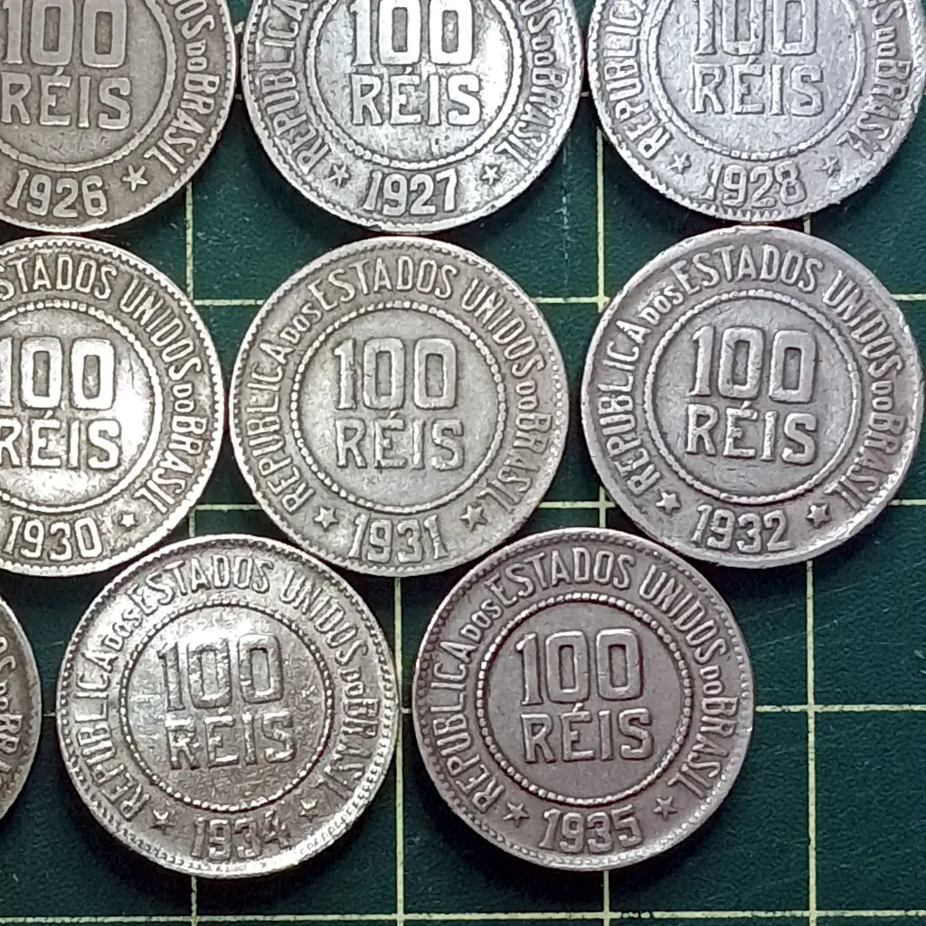 Lote: 14 Moedas 100 Réis Sem Repetir Data MBC +1 de Brinde - Foto 8