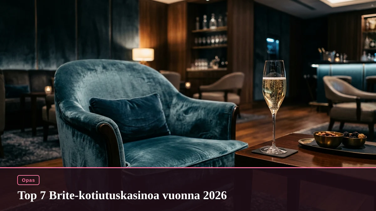 Top 7 Brite-kotiutuskasinoa vuonna 2026