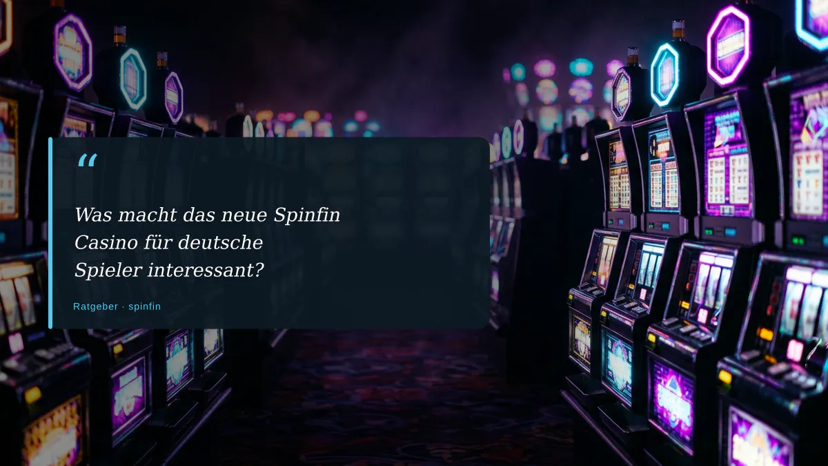 Was macht das neue Spinfin Casino für deutsche Spieler interessant?