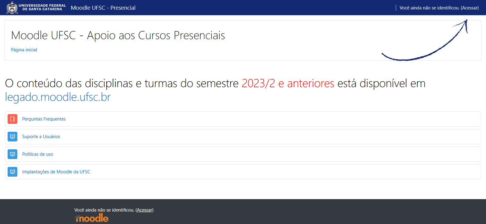 Moodle Página Inicial