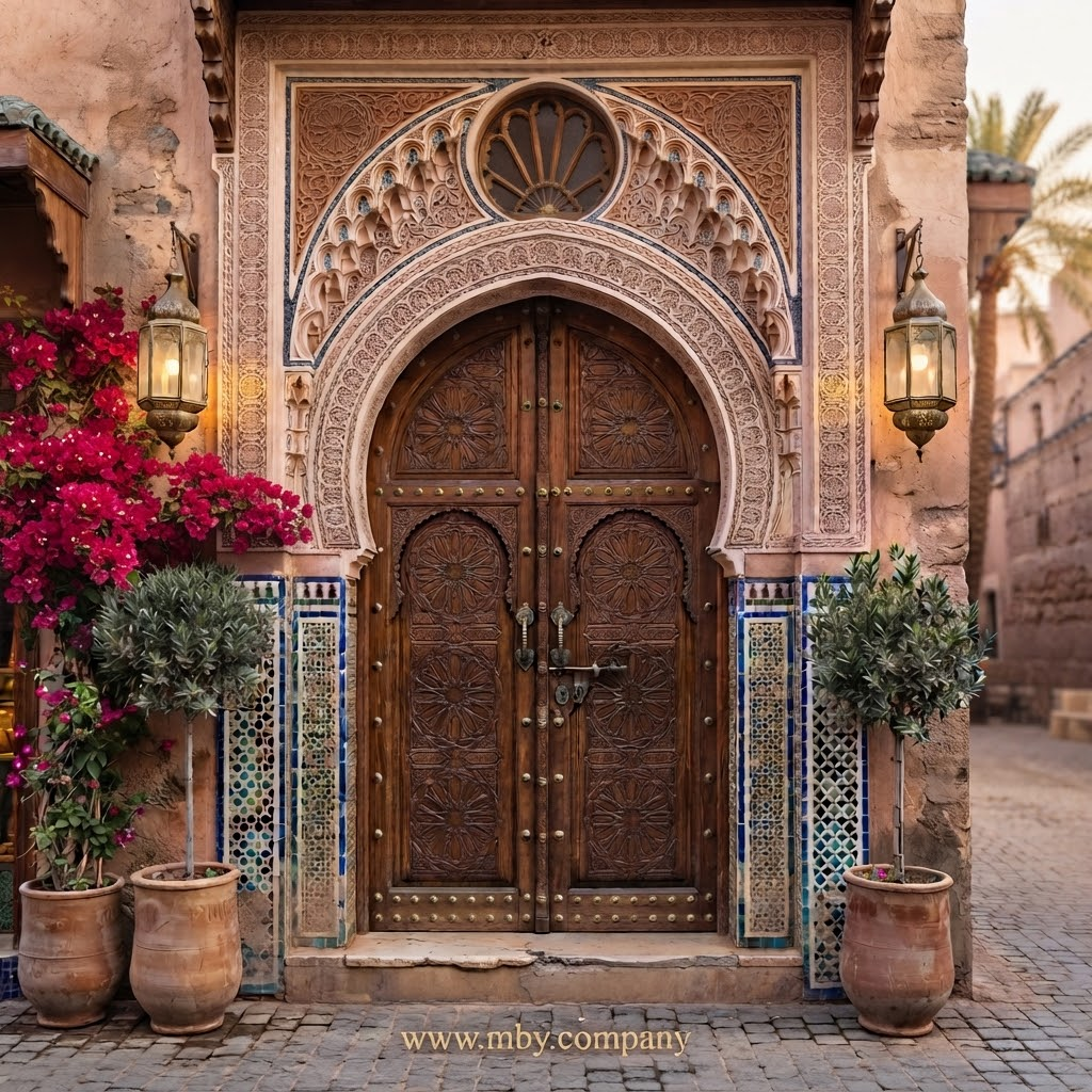 ابواب حديد للمداخل بتصميم كلاسيكي فاخر لفلل الرياض