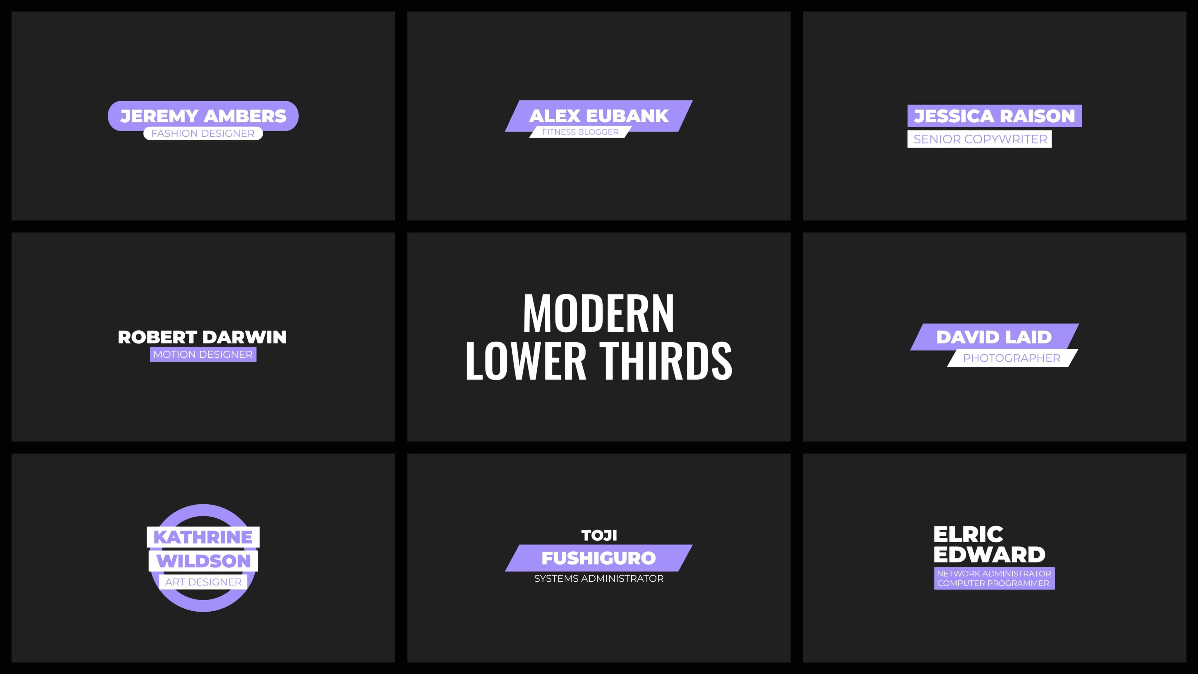 100+ Animated Lower Thirds - 3
