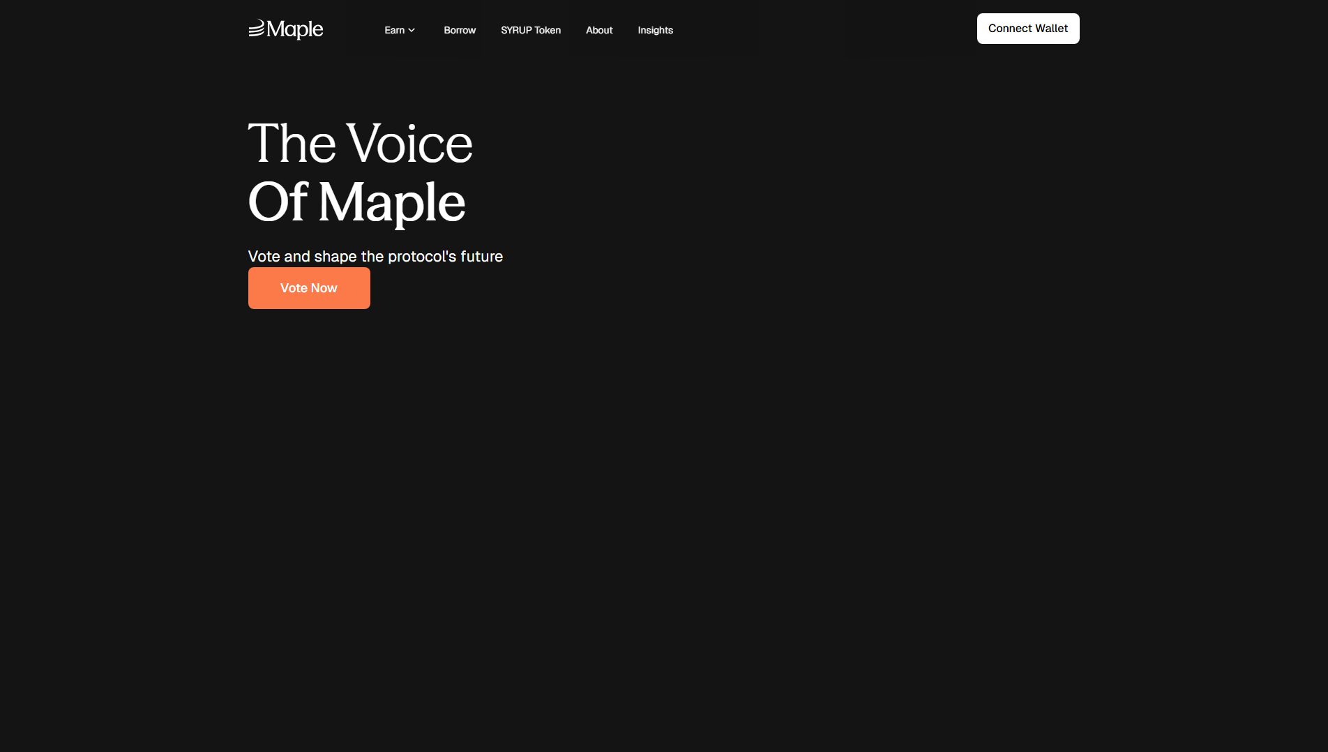 Stored capture of vote-maplefinance.xyz