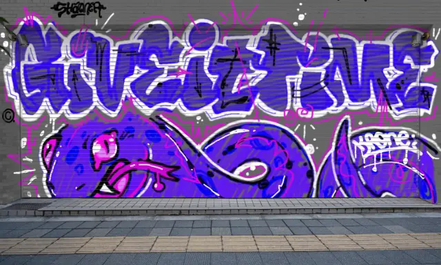 Graffiti artwork by Aloe